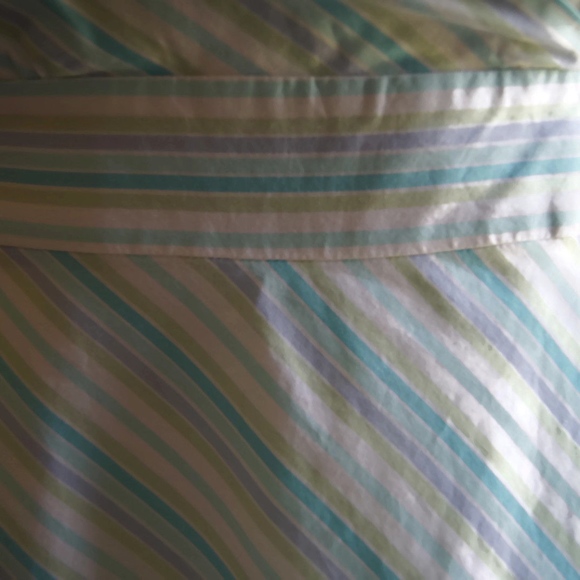 J Crew 100% Cotton Diagonal Stripe Empire Waist - Picture 4 of 8